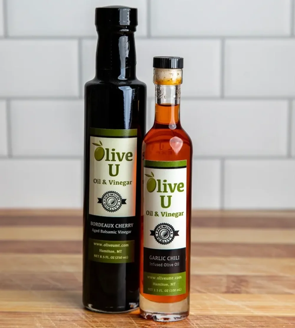 Bordeaux Cherry Balsamic & Garlic Chili Infused Olive Oil Pairing