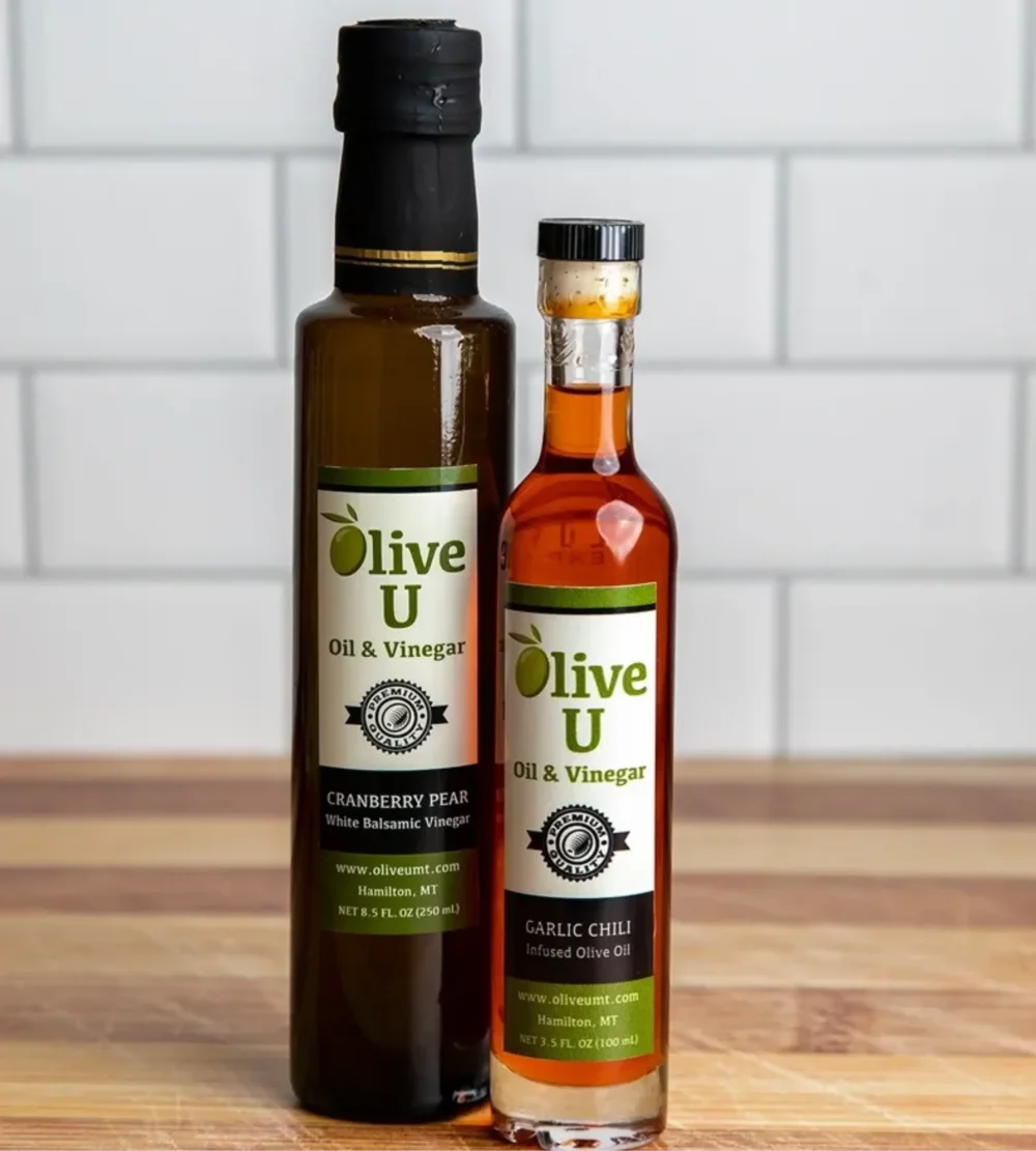 Cranberry Pear Balsamic & Garlic Chili Infused Olive Oil Pairing