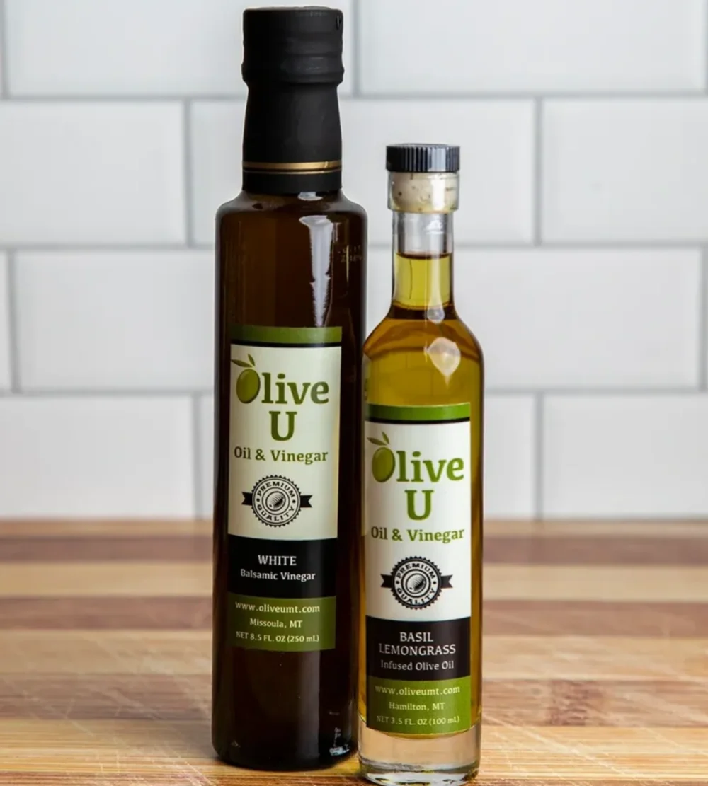 White Balsamic & Basil Lemongrass Infused Olive Oil Pairing