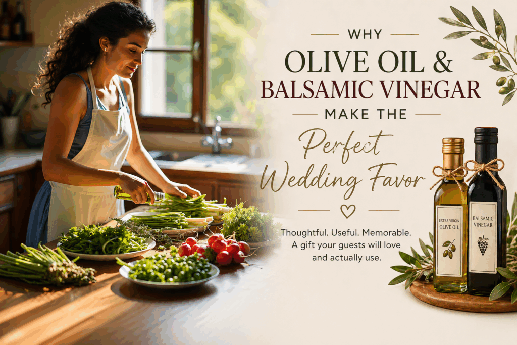 Why Olive Oil and Balsamic Vinegar Make the Perfect Wedding Favor