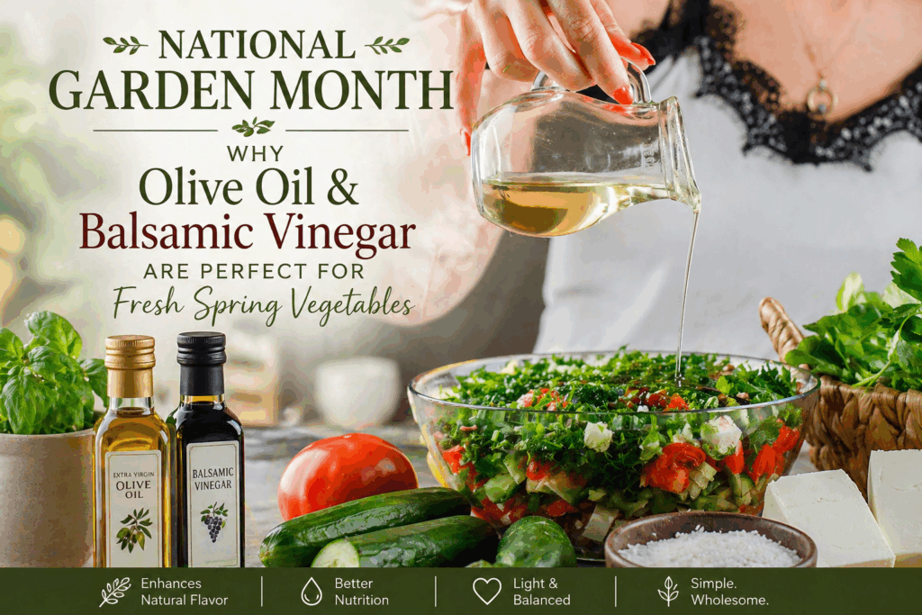 Why Olive Oil & Balsamic Vinegar Are Perfect for Fresh Spring Vegetables