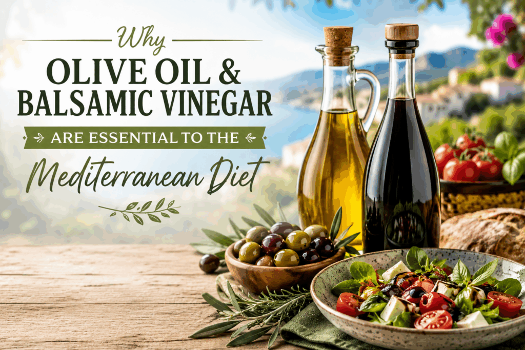 Why Olive Oil & Balsamic Vinegar Are Essential to the Mediterranean Diet